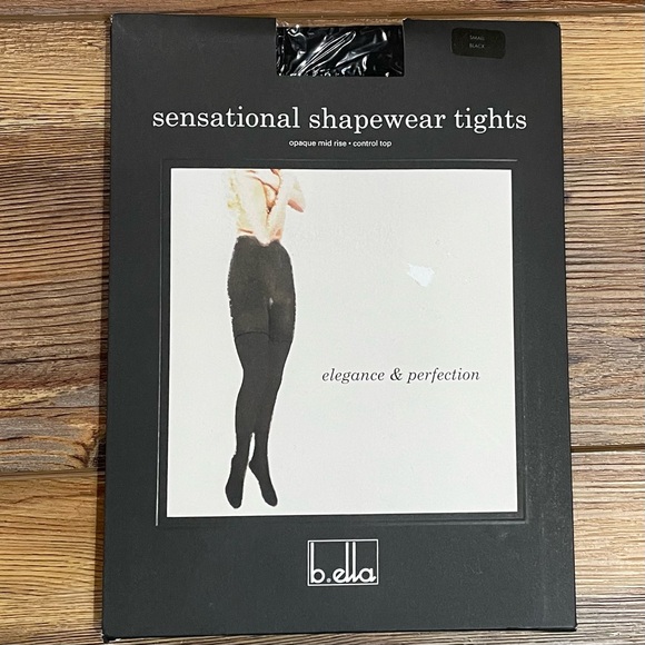 b.ella Accessories - b.ella Sensational Shapewear Tights Small Black Opaque High Rise Control Top